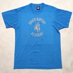 Vintage Grace Baptist Academy Chattanooga TN Single Stitch T-Shirt - Size Large